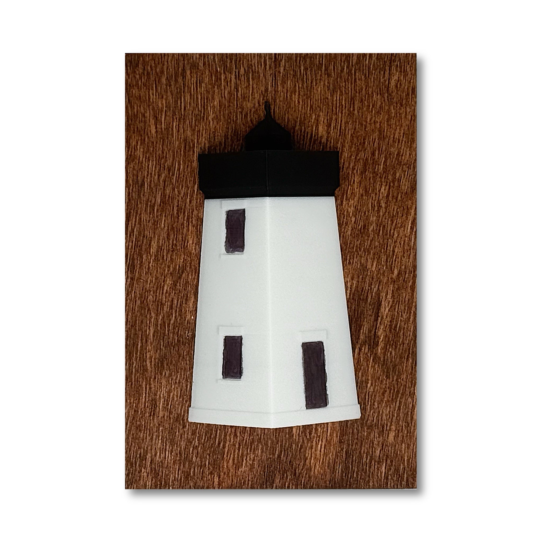 Long Point Lighthouse Mini 3D Printed Ornament or Magnet